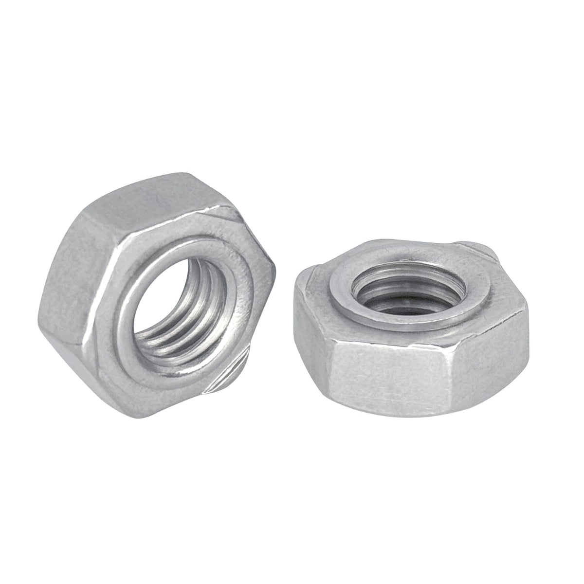 M5-0.8 Hex Weld Nut / 3 Projections 316 Stainless Steel DIN929 (3600pcs/Pkg)