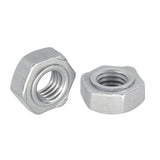M5-0.8 Hex Weld Nut / 3 Projections 316 Stainless Steel DIN929 (3600pcs/Pkg)