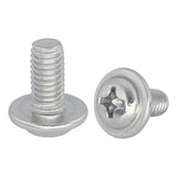 M3-0.5 X 8 Phillips Pan Head Screw With Collar 304 Stainless Steel DIN967 (12500pcs/Pkg)