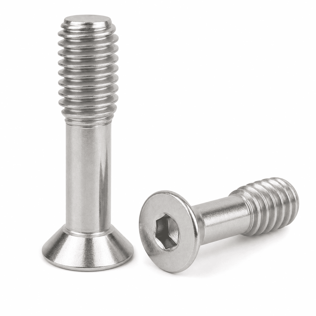 M5-0.80 x 22 mm Flat Socket Head Captive Screws 316 Stainless Steel Plain - 200pcs/pack
