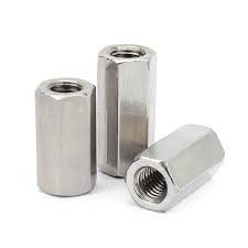 18-8 Stainless Steel Coupling Nut M12 x 1.75 mm Thread,19mm Width,36mm Long,80pcs/Pack