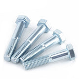 5/16-18 x 2-1/2 Partially Threaded Hex Cap Screws Alloy Steel Grade 5 Zinc Cr+3(1000pcs/pack)