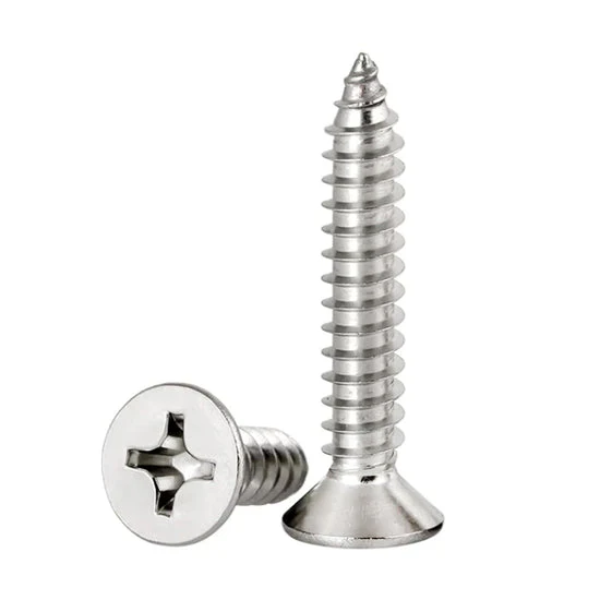 ST3.5 X 19 Phillips Flat Head Sheet Metal Screw 304 Stainless Steel DIN7982 (5000pcs/Pkg)