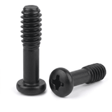 M6-1.00 x 8 mm Phillips Pan Head Captive Screws 316 Stainless Steel Black - 100pcs/pack