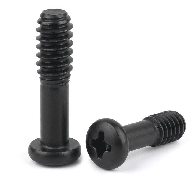 M6-1.00 x 8 mm Phillips Pan Head Captive Screws 316 Stainless Steel Black - 100pcs/pack