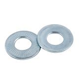 M12(ÖÐÐÍ) Contact Lock Washers (Ribbed) Steel 65Mn 300HV Blue-white Zinc Plated (Trivalent) NFE 25-511, 2200/Pack