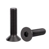 #1-72 x 1/2" Flat Socket Head Cap Screw Fully Threaded Fine Alloy Steel Thermal Black Oxide, 1000 pcs/Pack