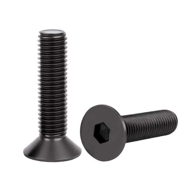 #1-64 x 3/16" Flat Socket Head Cap Screw Alloy Steel Thermal Black Oxide, 1000 pcs/Pack