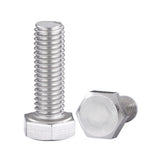 M6-1.00 x 60 mm Hex Cap Screw Fully Threaded 304 Stainless Steel DIN933, 800 pcs/Pack