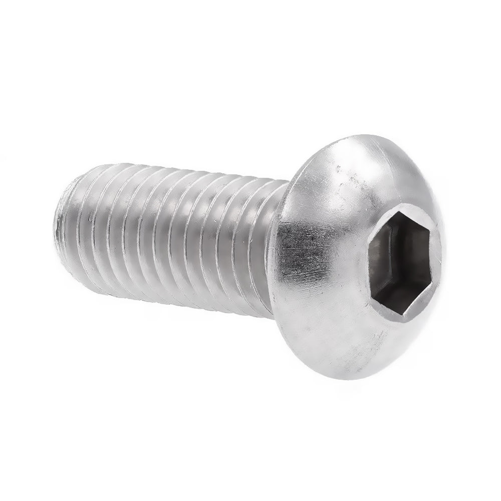 3/8-16 x 3-1/4" Hexagon Socket Button Head Machine Screws Stainless Steel 316 Passivated 48 Hours Salt Spray Test (Red Rust), 170 pcs/Pack