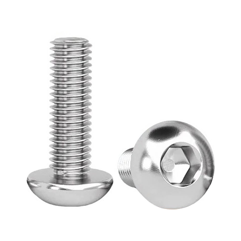 M4 x 5mm Hexagon Socket Button Head Screws Stainless Steel 304 Passivated 12 Hours Salt Spray Test (Red Rust), 10300 pcs/Pack