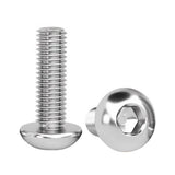 M4 x 5mm Hexagon Socket Button Head Screws Stainless Steel 304 Passivated 12 Hours Salt Spray Test (Red Rust), 10300 pcs/Pack