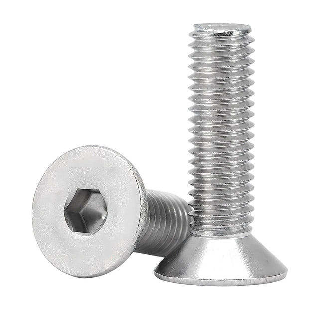 M4 x 70mm Hexagon Socket Countersunk Head Cap Screws Stainless Steel 304 Passivated 24 Hours Salt Spray Test (Red Rust), 2000 pcs/Pack