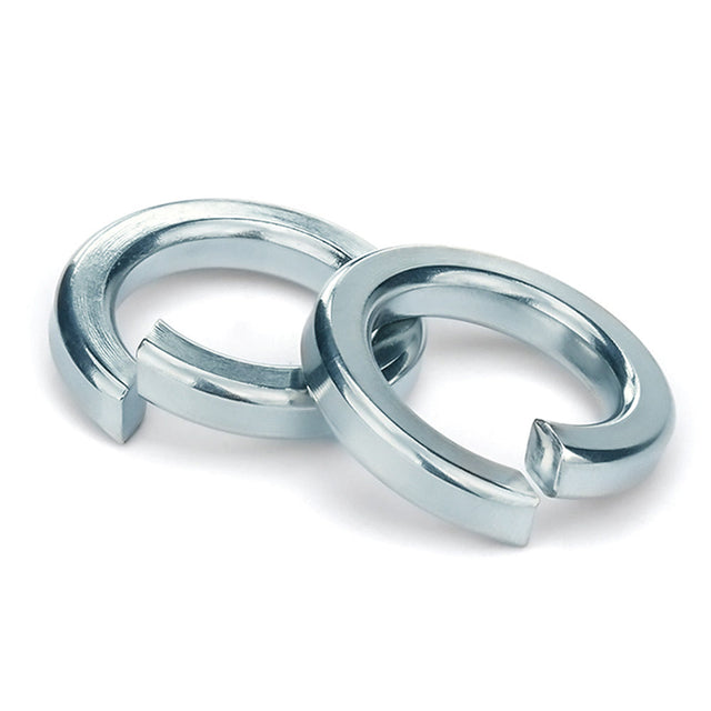 M20 High Collar Spring Lock Washers Steel 70# 430-530HV Blue-white Zinc Plated (Trivalent) DIN 7980, 2600/Pack