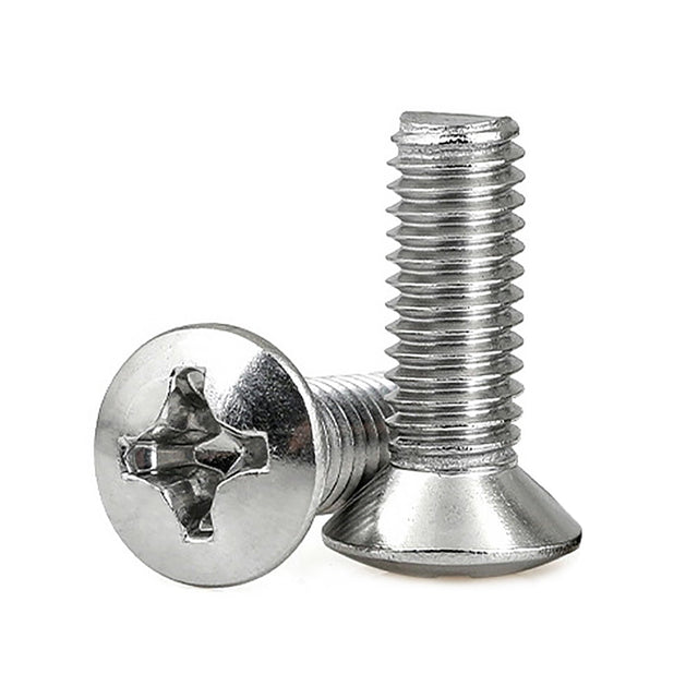 M5 x 12mm Phillips Raised Countersunk Oval Head Machine Screws Stainless Steel 316 Passivated 72 Hours Salt Spray Test (Red Rust), 2800 pcs/Pack