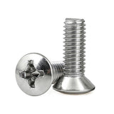 M4 x 20mm Phillips Raised Countersunk Oval Head Machine Screws Stainless Steel 304 Passivated 12 Hours Salt Spray Test (Red Rust), 5300 pcs/Pack