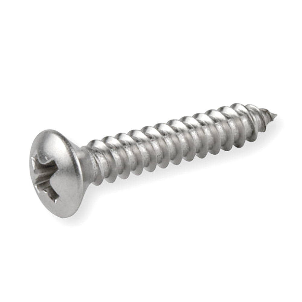 ST3.5 x 19mm Phillips Raised Countersunk Oval Head Tapping Screws Stainless Steel 304 Passivated 12 Hours Salt Spray Test (Red Rust), 8200 pcs/Pack