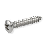 ST3.5 x 19mm Phillips Raised Countersunk Oval Head Tapping Screws Stainless Steel 304 Passivated 12 Hours Salt Spray Test (Red Rust), 8200 pcs/Pack