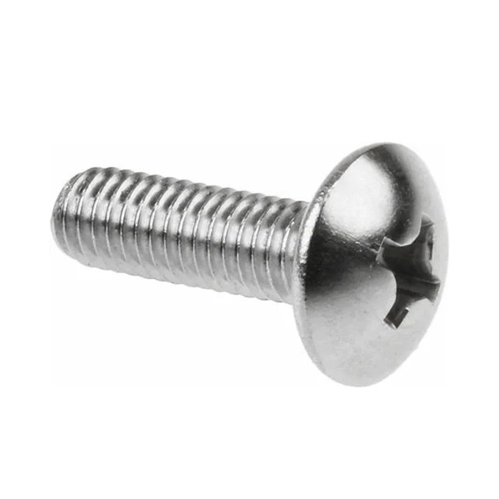 M8 x 40mm Phillips Truss Head Machine Screws Stainless Steel 316 Passivated 72 Hours Salt Spray Test (Red Rust), 450 pcs/Pack