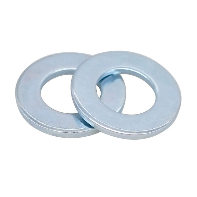 M10 Plain Washers (Form A) Steel SPCC 100HV Blue-white Zinc Plated (Trivalent) 24H Salt Spray DIN 125 A, 11000/Pack
