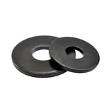 M10 Plain Washers, Large Series Steel Q235 100HV Black Oxide ISO 7093-1, 3100/Pack