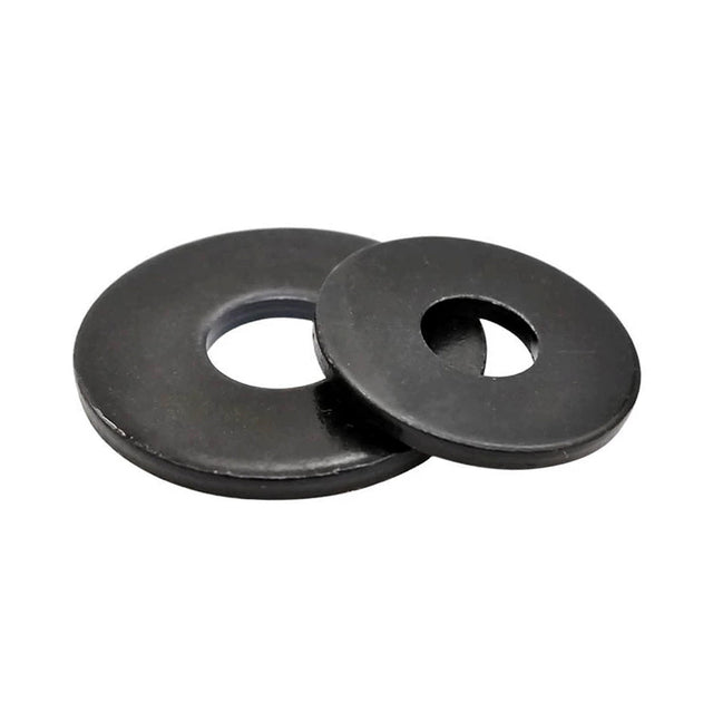 M16 Plain Washers, Large Series Steel 50# 300HV Black Oxide ISO 7093-1, 600/Pack