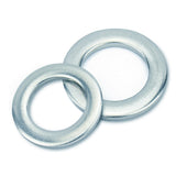 M8 Plain Washers, Small Series, Grade A Steel Q235 200HV Blue-white Zinc Plated (Trivalent) ISO 7092, 19000/Pack