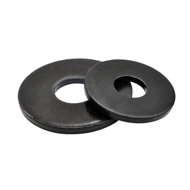 M8 Plain Washers with Large Outside Diameter Steel Q235 140HV Black Oxide DIN 9021, 5300/Pack
