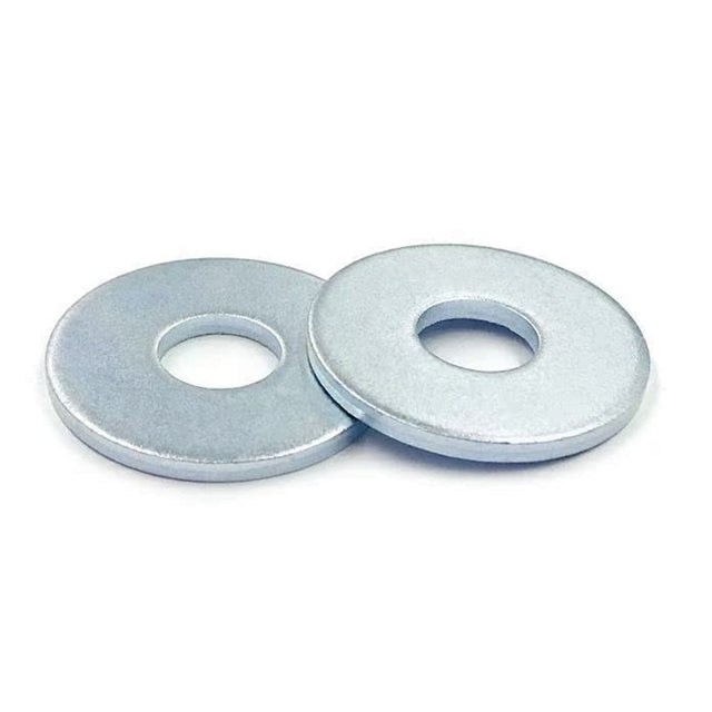 M10 Plain Washers with Large Outside Diameter Steel Q235 140HV Blue-white Zinc Plated (Trivalent) 24H Salt Spray DIN 9021, 3300/Pack