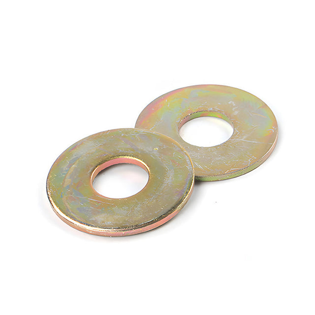 M8 Plain Washers with Large Outside Diameter Steel Q235 200HV Yellow Zinc Plated 24H Salt Spray DIN 9021, 6000/Pack