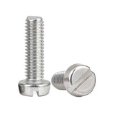 M6 x 8mm Slotted Cheese Head Screws Stainless Steel 304 Passivated 12 Hours Salt Spray Test (Red Rust), 2600 pcs/Pack